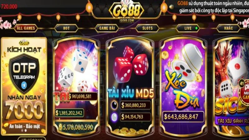 Ưu điểm nổi bật của xóc đĩa online GO88
